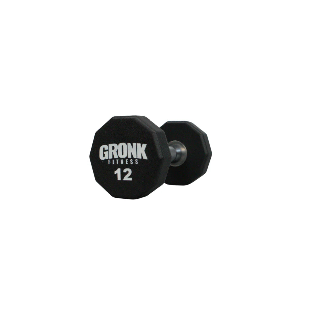 Gronk 10 Sided Urethane Dumbbell 12 lb Gronk Fitness Products Variant(s) - LBWeight 12