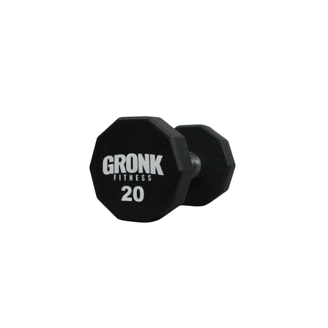 Gronk 10 Sided Urethane Dumbbell 20 lb Gronk Fitness Products Variant(s) - LBWeight 20_d5e5d070-cfd6-4137-aef9-89e210edb66a