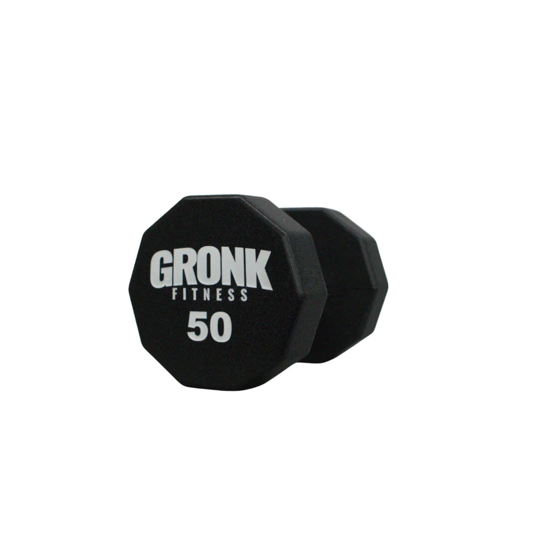Gronk 10 Sided Urethane Dumbbell 50 lb Gronk Fitness Products Variant(s) - LBWeight 50_a9365dfc-3774-49ea-81c3-89969fbbbc38
