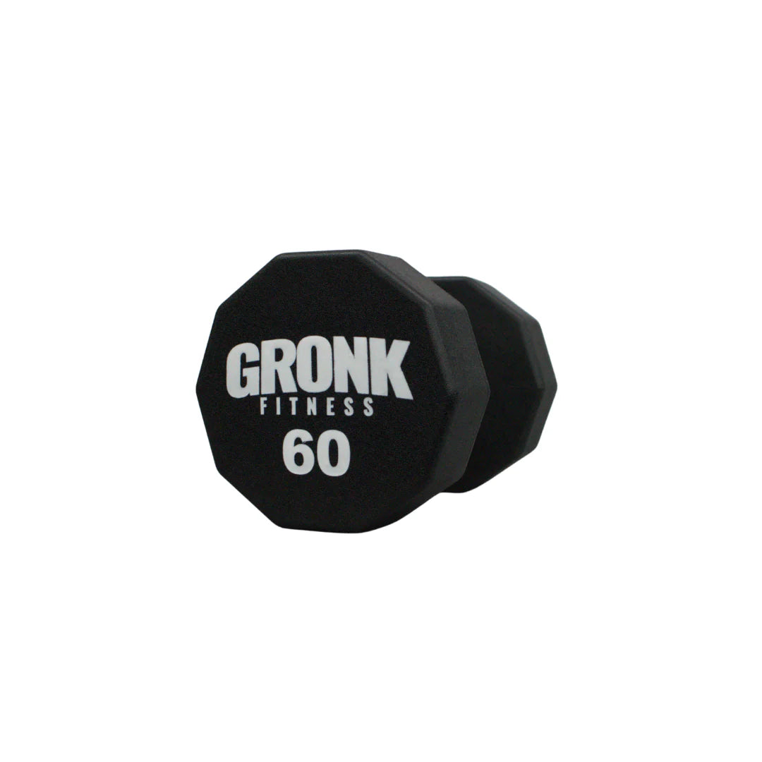 Gronk 10 Sided Urethane Dumbbell 60 lb Gronk Fitness Products Variant(s) - LBWeight 60_f70b2187-0f25-481c-9503-399390ea0544
