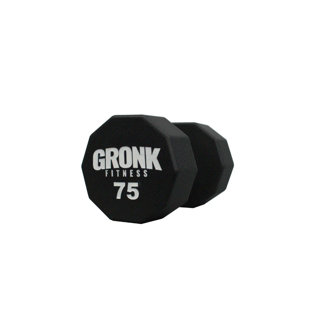 Gronk 10 Sided Urethane Dumbbell 75 lb Gronk Fitness Products Variant(s) - LBWeight 75_895994a6-4e66-4801-b6f7-5adef838f2c7