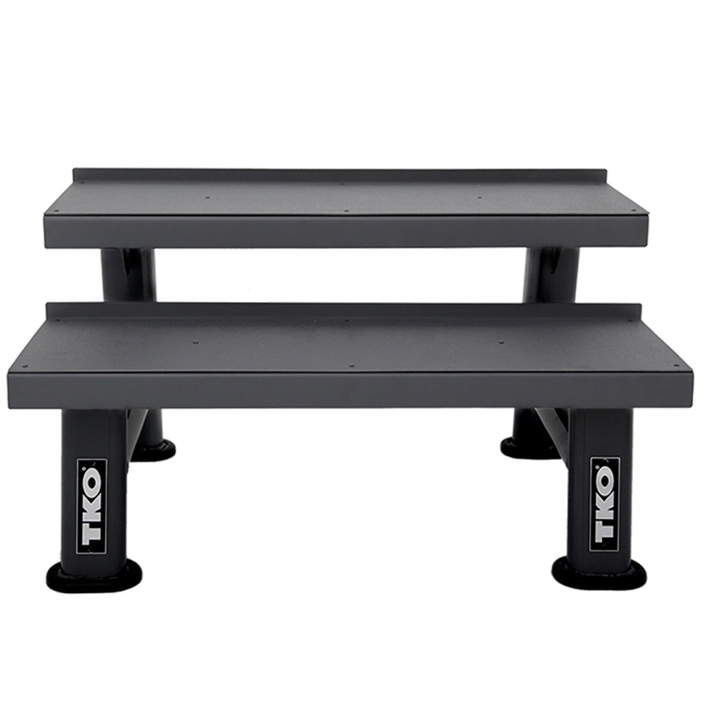 TKO 2 Tier Kettlebell Rack - Final Stock TKO Dumbell racks, power block stand, plate and bar storage, kettlebell racks, ball racks 859KR-BK_1024x1024_c6360893-7202-48d8-ab88-2479ab4846c4