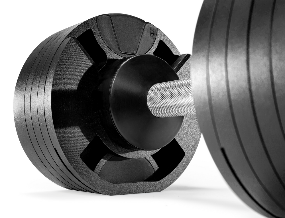 NÜOBELL 50lb Adjustable Dumbbell Set SMRTFT Variant(s) - Color BLACK_50_MBS5011_d1322aa5-e496-4e29-a6bd-2e02ab706807