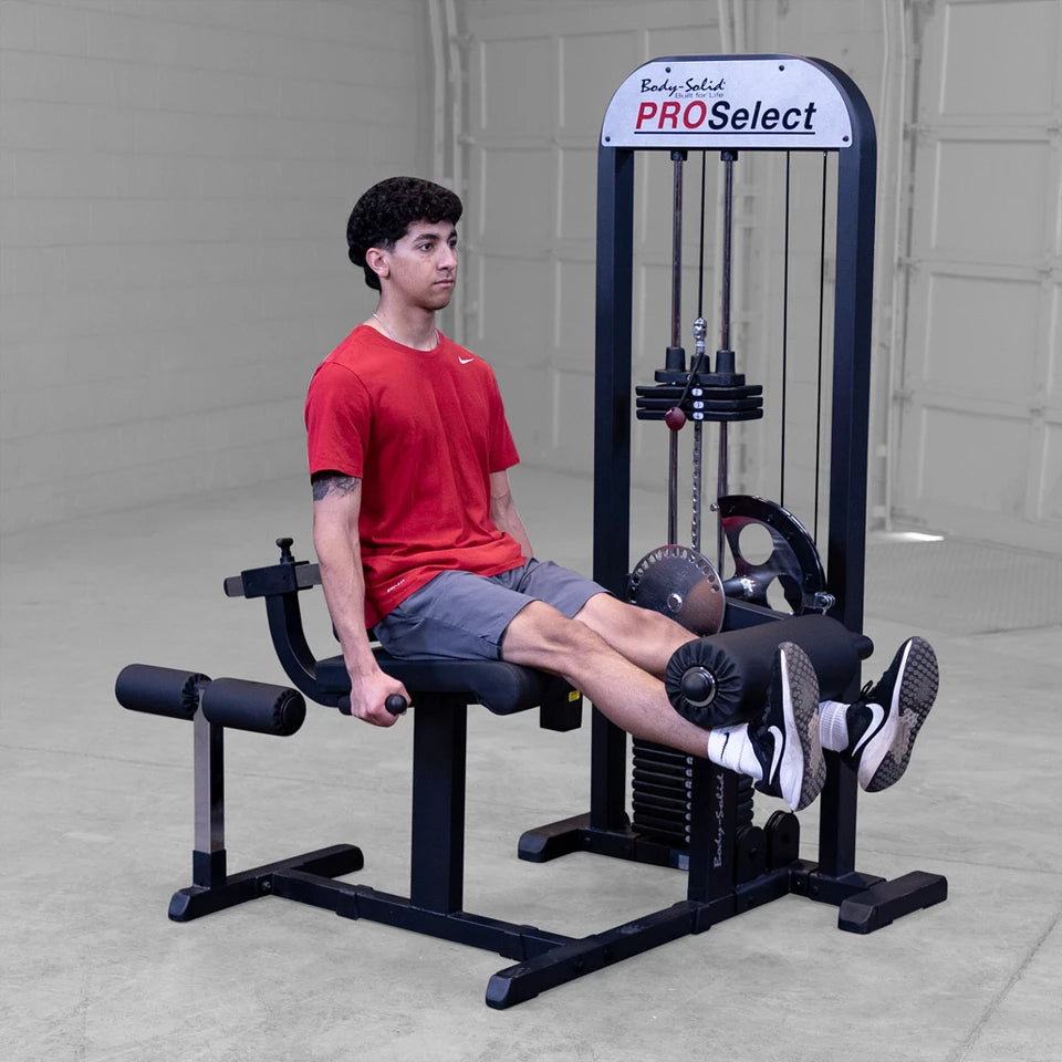 Body Solid GCEC-STK Pro Select CAM Leg Extension Curl, 310lb Stack Body Solid Home Gym, Small; Single stack or a-frame double stack (functional trainer). 5 functions or less GCEC-STK_0O2A4425-1028__32537.1775755599