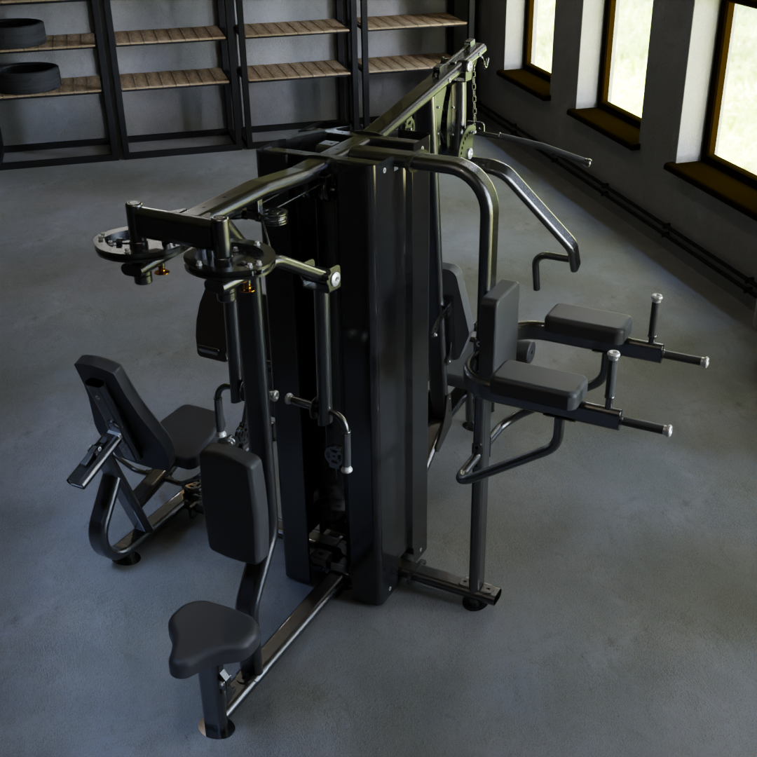 IRONAX X4S Four Station Multi-Gym Ironax Extreme Gyms EXM3000LPS, FSF3 IRONAXGYM10_a9b0e028-9adc-495f-83ea-bcae65fe4555