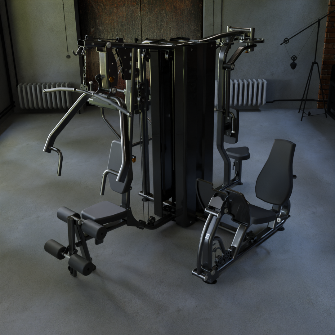 IRONAX X4S Four Station Multi-Gym Ironax Extreme Gyms EXM3000LPS, FSF3 IRONAXGYM8_21c91411-4fe3-42ca-b86f-0c166370c116
