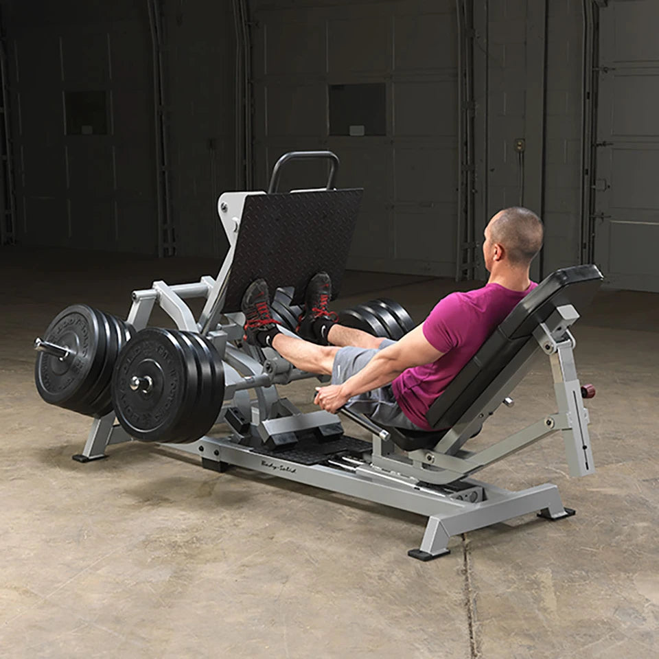 Body Solid LVLP Leverage Horizontal Leg Press Body Solid Home Gym, Small; Single stack or a-frame double stack (functional trainer). 5 functions or less LVLP_0048_2000px__37569.1735657521