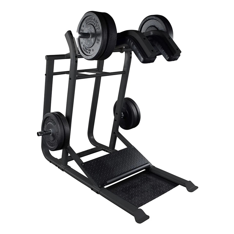 Body Solid SLS500B Leverage Squat Body Solid Home Gym, Small; Single stack or a-frame double stack (functional trainer). 5 functions or less SLS500-FakeBLK__46382.1746808175