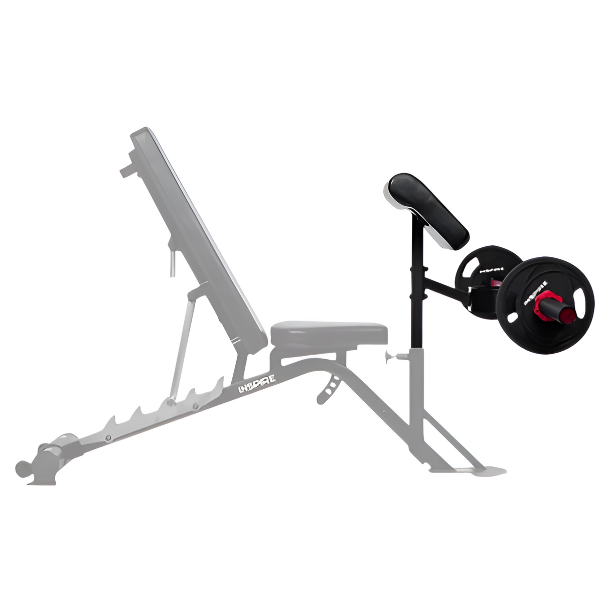 Inspire Preacher Curl Attachment for SCS Bench Inspire Bench add-ons; leg attachment, preacher curl inspire-fitness_inspire-smith-cage-system_view-2