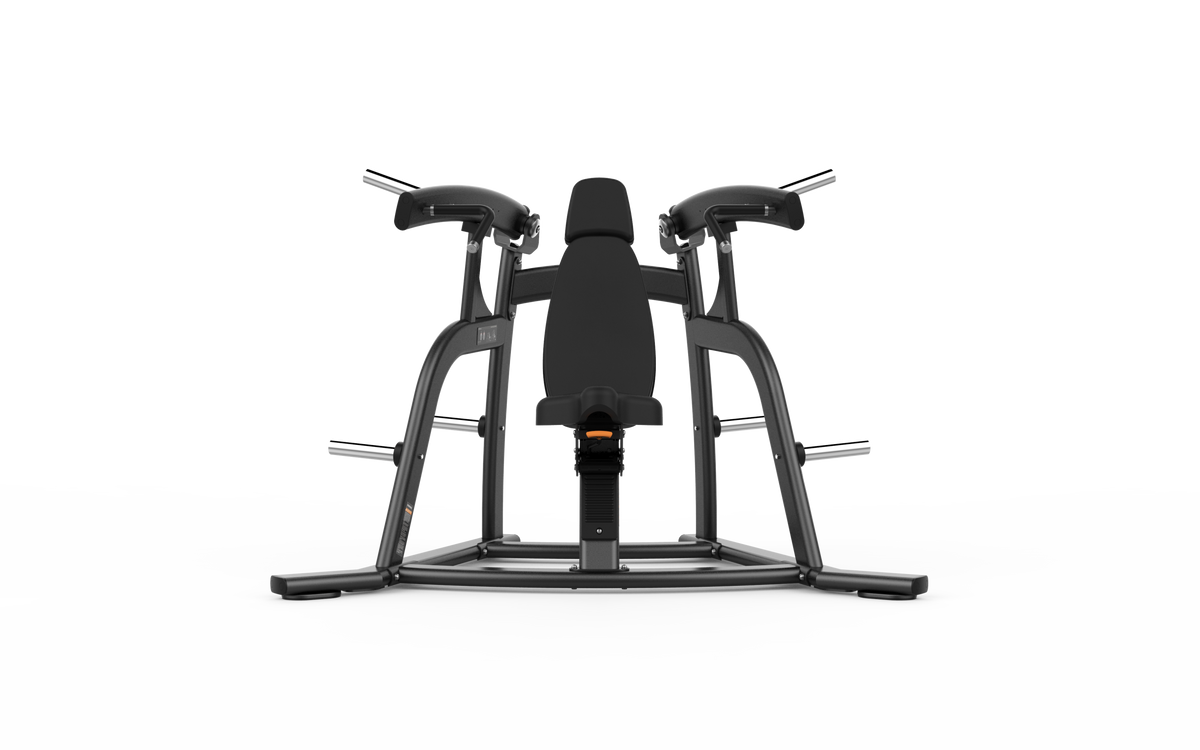 Shua G6905 Iso-Lateral Shoulder Press plate loaded machine, studio render 2 of 4