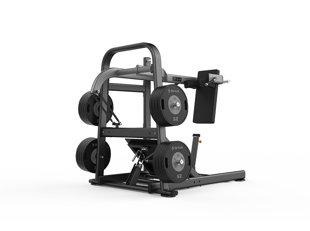 Shua G6924 Pendulum Squat plate loaded machine, studio render 2 of 4