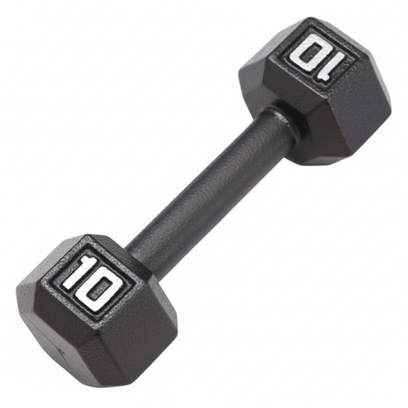 Gronk Cast Hex Dumbbell - Black