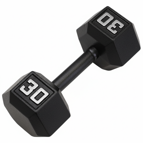 Gronk Cast Hex Dumbbell - Black