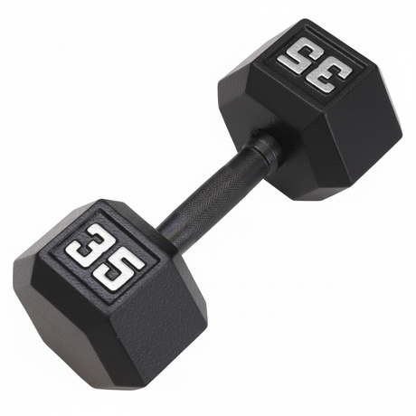 Gronk Cast Hex Dumbbell - Black