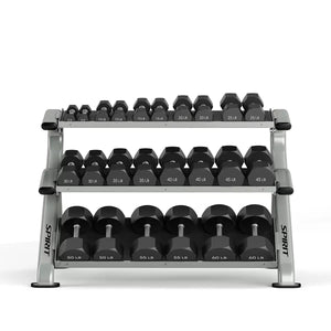 Spirit 3-Tier Commercial Dumbbell Rack