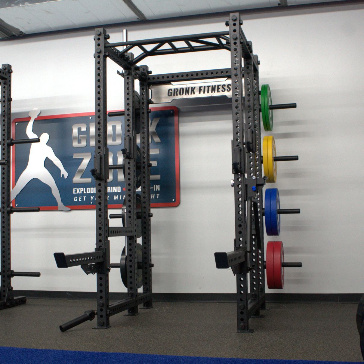 Gronk Fitness Gridiron Full Power Rack Gronk Fitness Products Racks, Elite (HDLHRL) 5_tu7dye