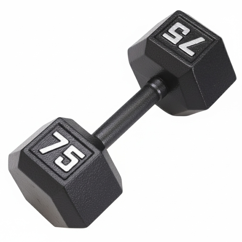 Gronk Cast Hex Dumbbell - Black