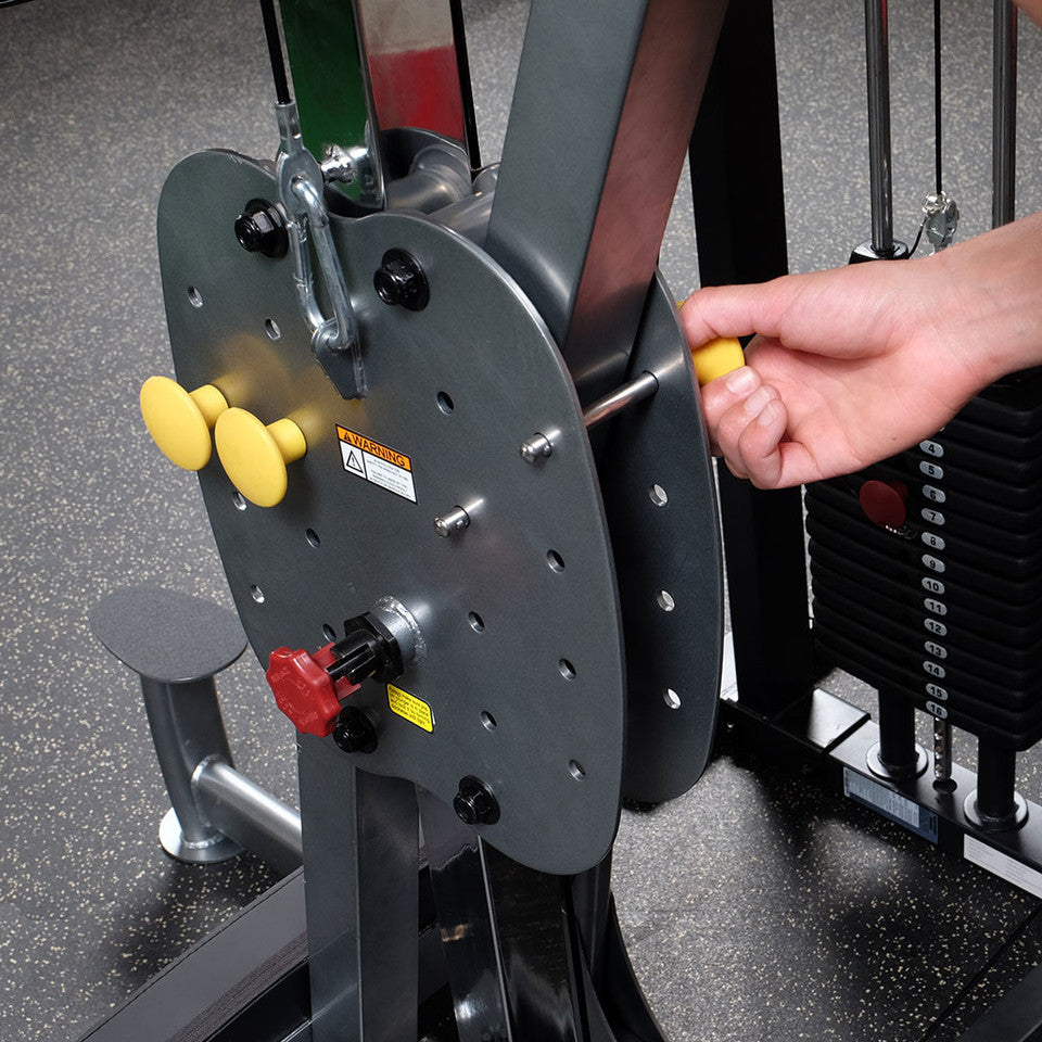 Body Solid FCD-STK Pro Select Weight Assist Chin-Up Dip, 310lb Body Solid Selectorized, single stack, assembly required DSCF7970__97827.1735662094