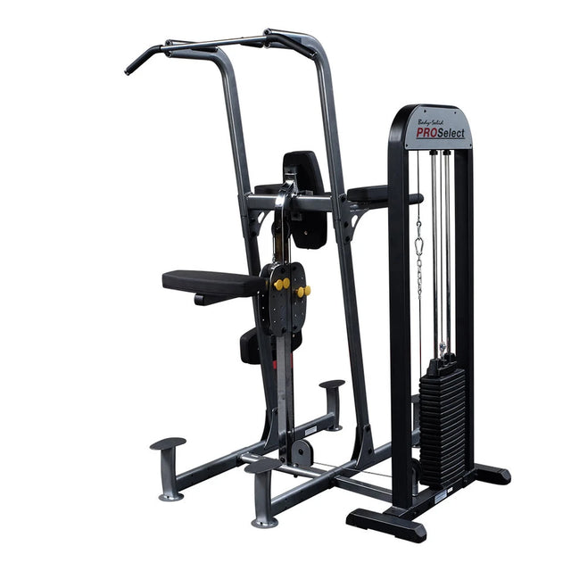 Body Solid FCD-STK Pro Select Weight Assist Chin-Up Dip Body Solid Home Gym, Small; Single stack or a-frame double stack (functional trainer). 5 functions or less FCD-STK-DSCF7911-Cutout_newlogo_V2__93610.1735662094
