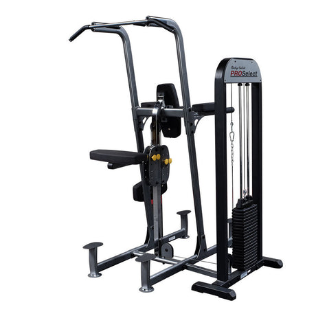 Body Solid FCD-STK Pro Select Weight Assist Chin-Up Dip Body Solid Home Gym, Small; Single stack or a-frame double stack (functional trainer). 5 functions or less FCD-STK-DSCF7911-Cutout_newlogo_V2__93610.1735662094_4b1c12e7-8eb3-4222-ba10-04b8f64171f4