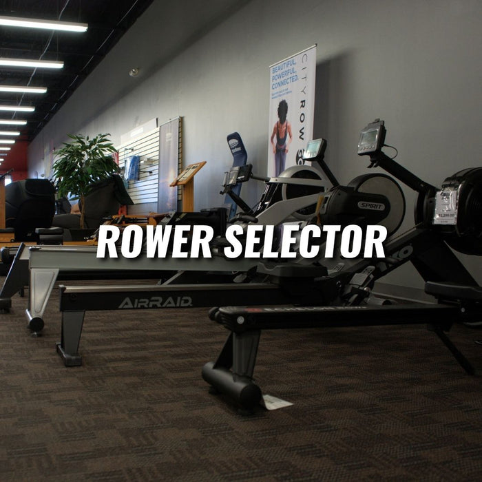 Rowers in a Fitness Equipment Retail Store "Rower Selector"