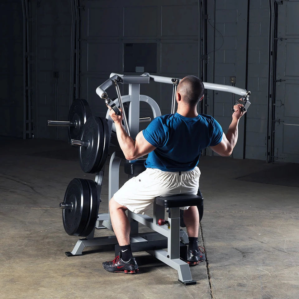 Body Solid LVLA Leverage Lat Pulldown Body Solid Home Gym, Small; Single stack or a-frame double stack (functional trainer). 5 functions or less LVLA_0022__26130.1735657465