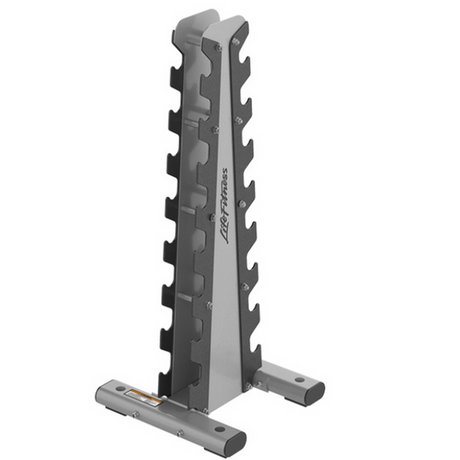 LIFE FITNESS VERTICAL DUMBELL RACK - Discontinued Life Fitness Dumbell racks, power block stand, plate and bar storage, kettlebell racks, ball racks OP-DBV