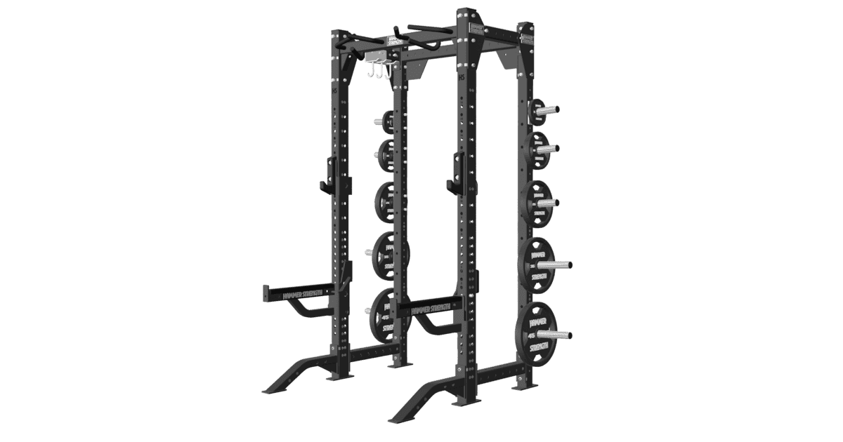 Hammer - HD Elite iD Custom Anvil Plate - Side A Hammer Strength Rack Addon Bolton Racks-HD-Elite-ID-Half-Rack-1