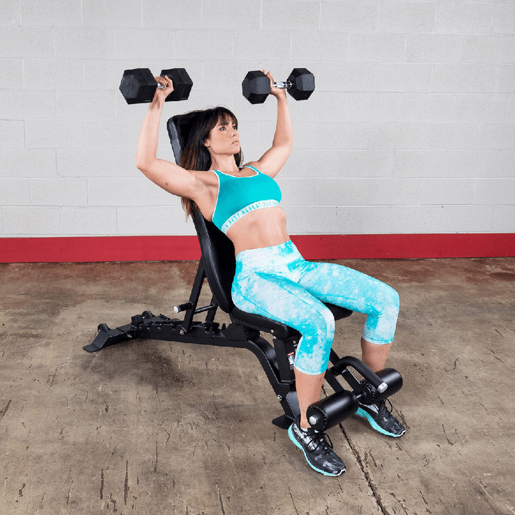Body Solid SFID425 Flat Incline Decline Bench Body Solid Bench; flat/incline/decline benches SFID425_MilitaryPress_DSF5294__17007.1735660612