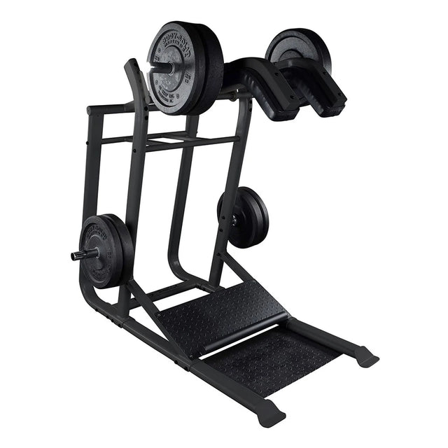Body Solid SLS500B Leverage Squat Body Solid Home Gym, Small; Single stack or a-frame double stack (functional trainer). 5 functions or less SLS500-FakeBLK__46382.1746808175