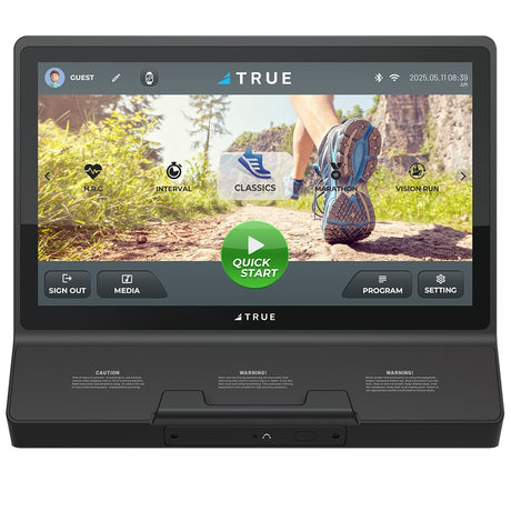 TRUE T22 touchscreen console for the TRUE Performance 3000 treadmill