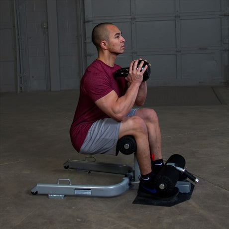 Body-Solid GSS50B Adjustable Sissy Squat Bench Leg Exercise Machine Body Solid Modular; preacher curl, vkr, ab, roman chair body-solid_gss50-adjustable-sissy-squat-bench-leg-exercise-machine-1_view-2