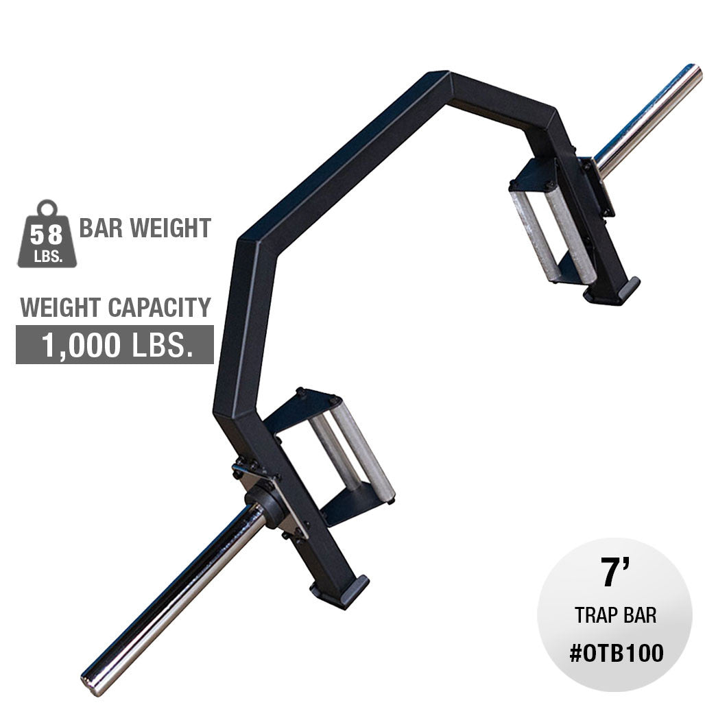 Body Solid OTB100 2" Olympic Open Trap Bar Body Solid Lifting bars, weight bars, dumbbell handles body-solid_otb100-2-olympic-open-trap-bar_main