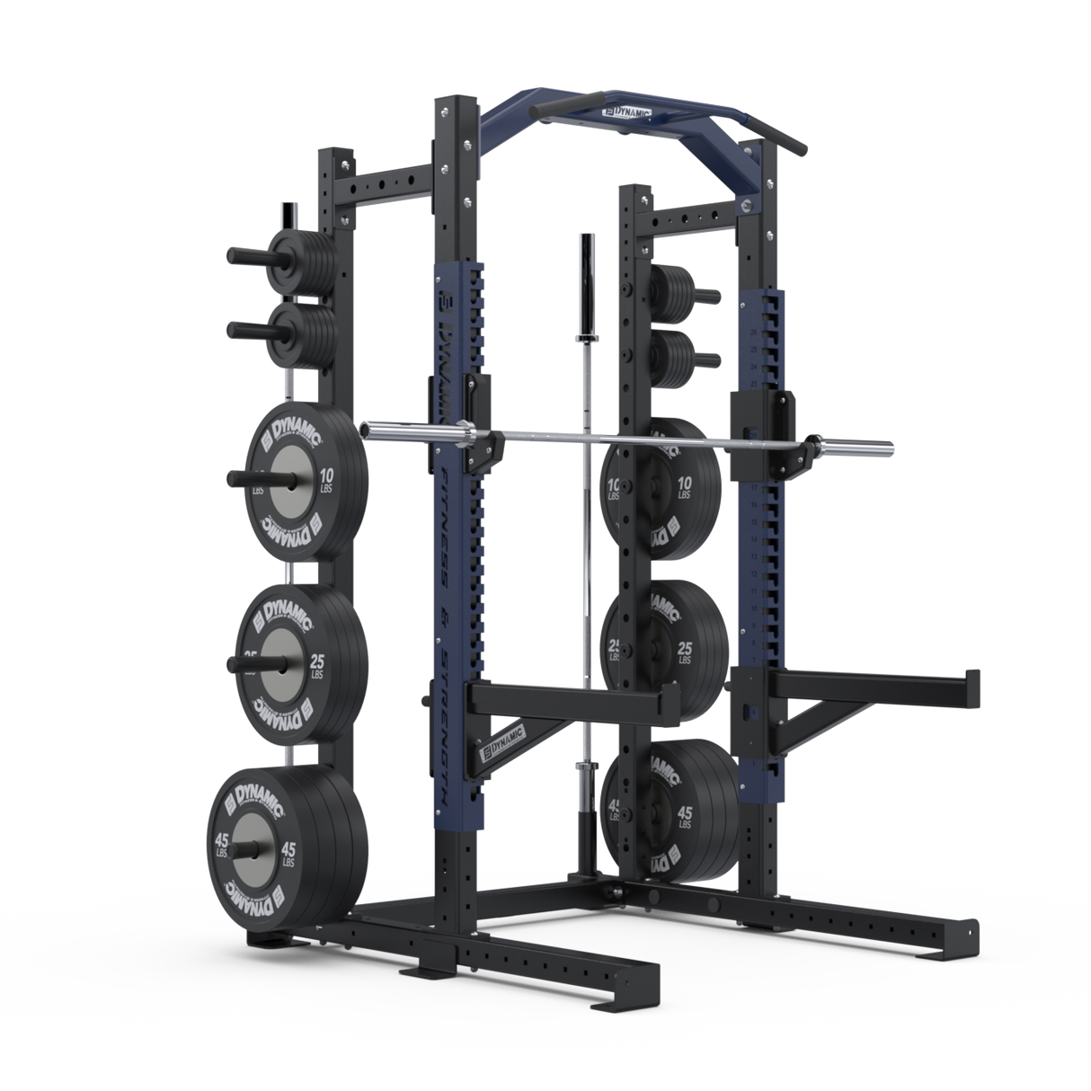 Dynamic Ultra Pro G2 8' Half Rack Dynamic Simple Basic Half / Power Rack, Smith dynamic-ultra-pro_dynamic-ultra-pro-g2-8-half-rack_view-3