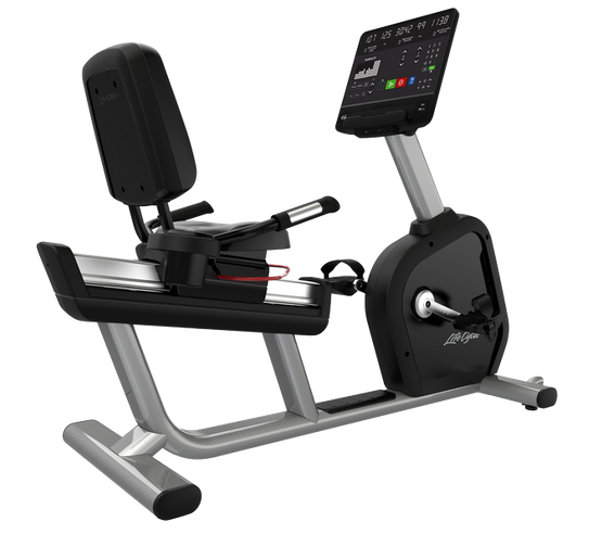 Life Fitness Aspire Recumbent Bike with SL Console, Arctic Silver