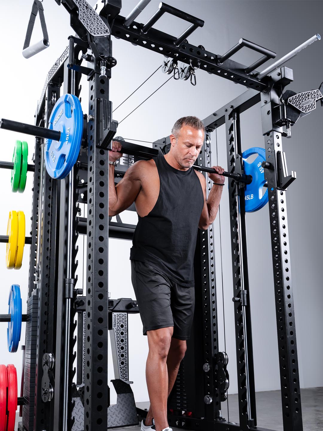 Force USA C20 All-In-One Trainer — chin-up in use