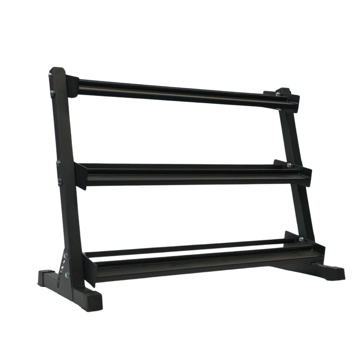 Gronk Fitness 3-Tier Dumbbell Storage Rack Gronk Fitness Products Dumbell racks, power block stand, plate and bar storage, kettlebell racks, ball racks gronkfitness_3-tier-dumbbell-storage-rack_view-3_1c00f6e3-eee7-4b29-bb0f-b5a01612a084