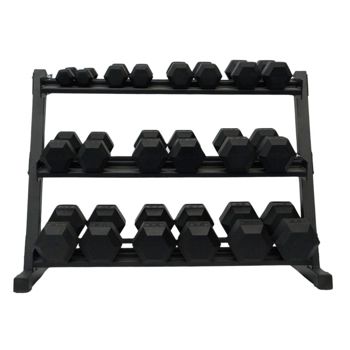 Gronk Fitness 3-Tier Dumbbell Storage Rack Gronk Fitness Products Dumbell racks, power block stand, plate and bar storage, kettlebell racks, ball racks gronkfitness_3-tier-dumbbell-storage-rack_view-4_6f193fdd-1f3f-486c-8111-59544e9d836e