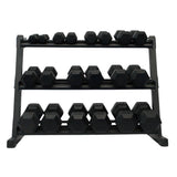 Gronk Fitness 3-Tier Dumbbell Storage Rack Gronk Fitness Products Dumbell racks, power block stand, plate and bar storage, kettlebell racks, ball racks gronkfitness_3-tier-dumbbell-storage-rack_view-4_884e5daf-b0ce-4293-ac97-2c4ed89ef7b7