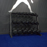 Gronk Fitness 3-Tier Dumbbell Storage Rack Gronk Fitness Products Dumbell racks, power block stand, plate and bar storage, kettlebell racks, ball racks gronkfitness_3-tier-dumbbell-storage-rack_view-6_d7ffcc90-3411-42ef-aedc-982bbba16f9a