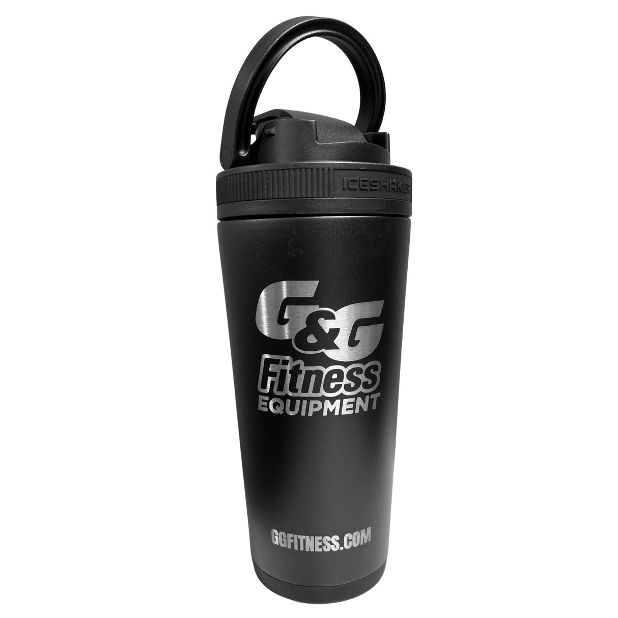 Ice Shaker w/ G&G Logo and Black Bands, 26oz G&G Fitness Equipment Miscellaneous, specialized equipment mats, ice shaker, wipes, lube-n-walk, chalk gronkfitness_g-g-26oz-black-ice-shaker-black-bands-w-g-g-logo_view-7_b8095127-4d3e-4b71-97e3-07480a3a528e