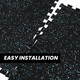 Gorilla 2 x 2 8mm Interlocking Rubber Flooring - Blue Jay - Final Stock