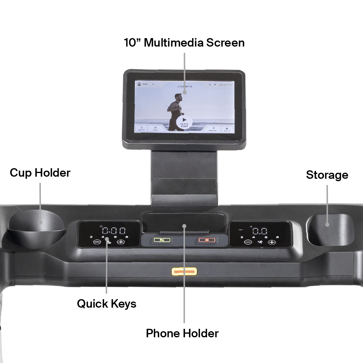 Inspire T4S Treadmill with 10 Inch Touchscreen Inspire Treadmills under 350lbs inspire_t4s-treadmill-110v-with-10inch-touchscreen_view-6