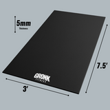 Gronk Fitness 5mm Premium Rubber Mat 7.5ft x 3ft