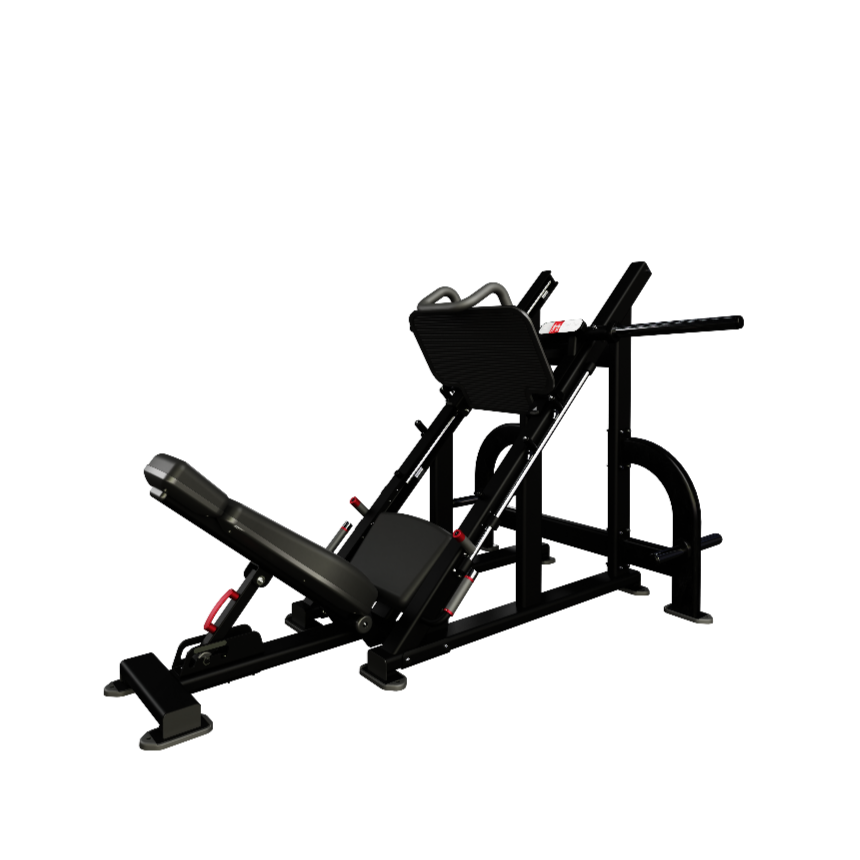 Nautilus Leverage Angled Leg Press — front studio view