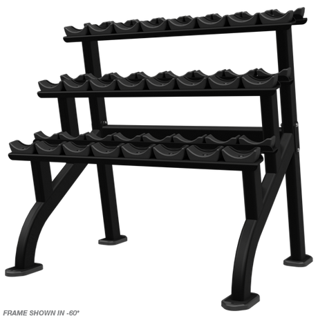 Nautilus Beauty Bell Rack — 3-tier studio view