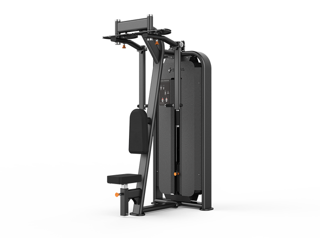 Shua G6813 Pec Fly/Rear Delt selectorized machine, studio render 1 of 2