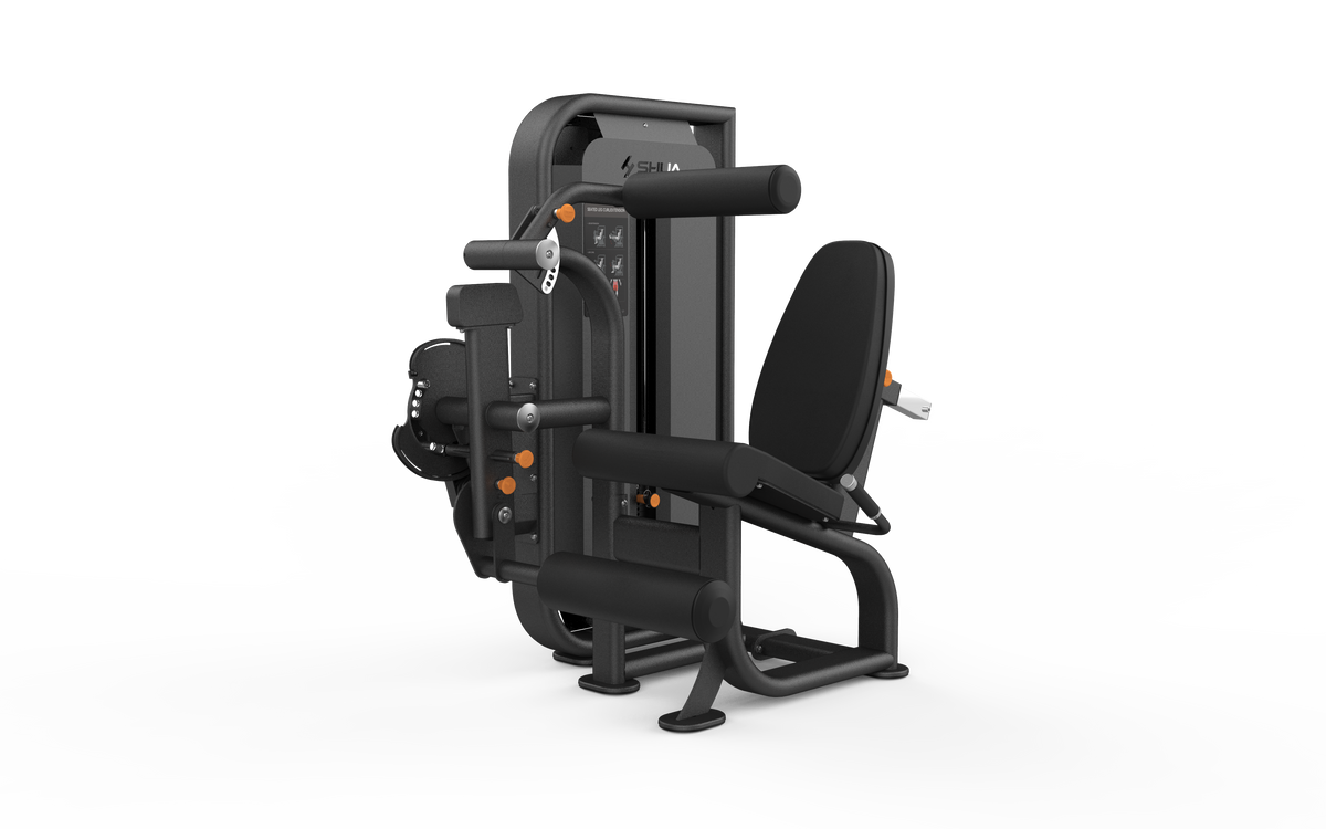 Shua G6823 Leg Curl/Extension selectorized machine, studio render 4 of 4
