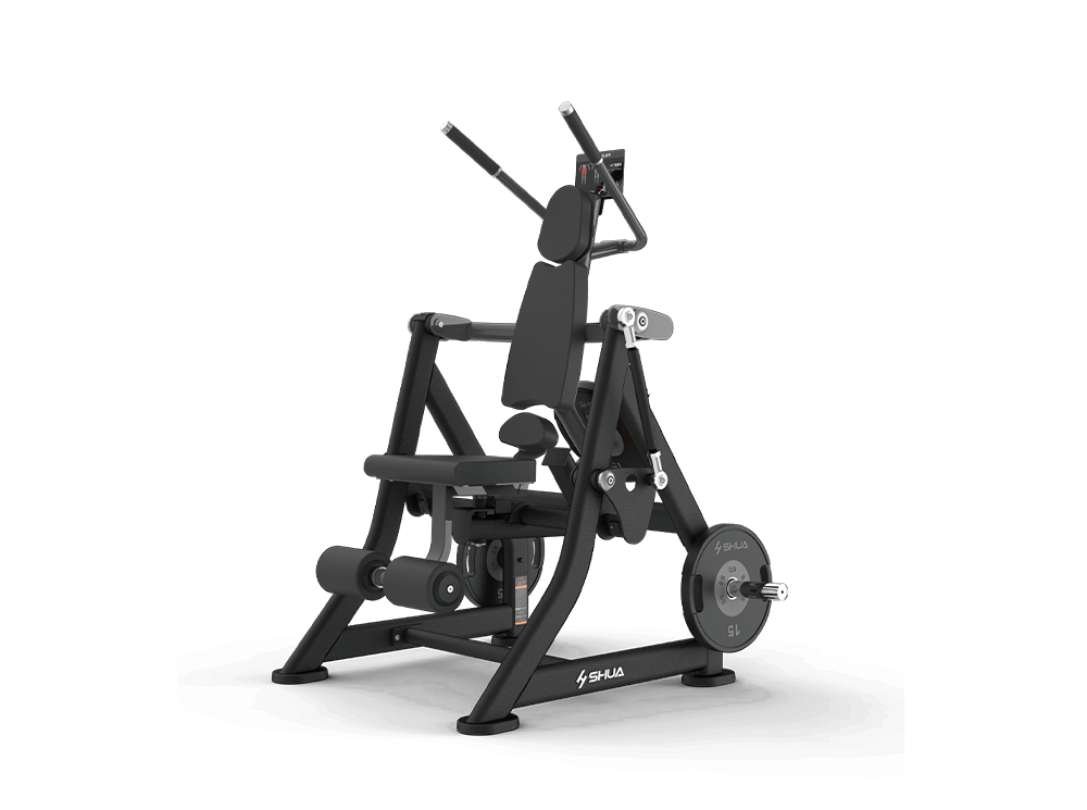 Shua G6915 Abdominal Oblique Crunch plate loaded machine, studio render 1 of 3