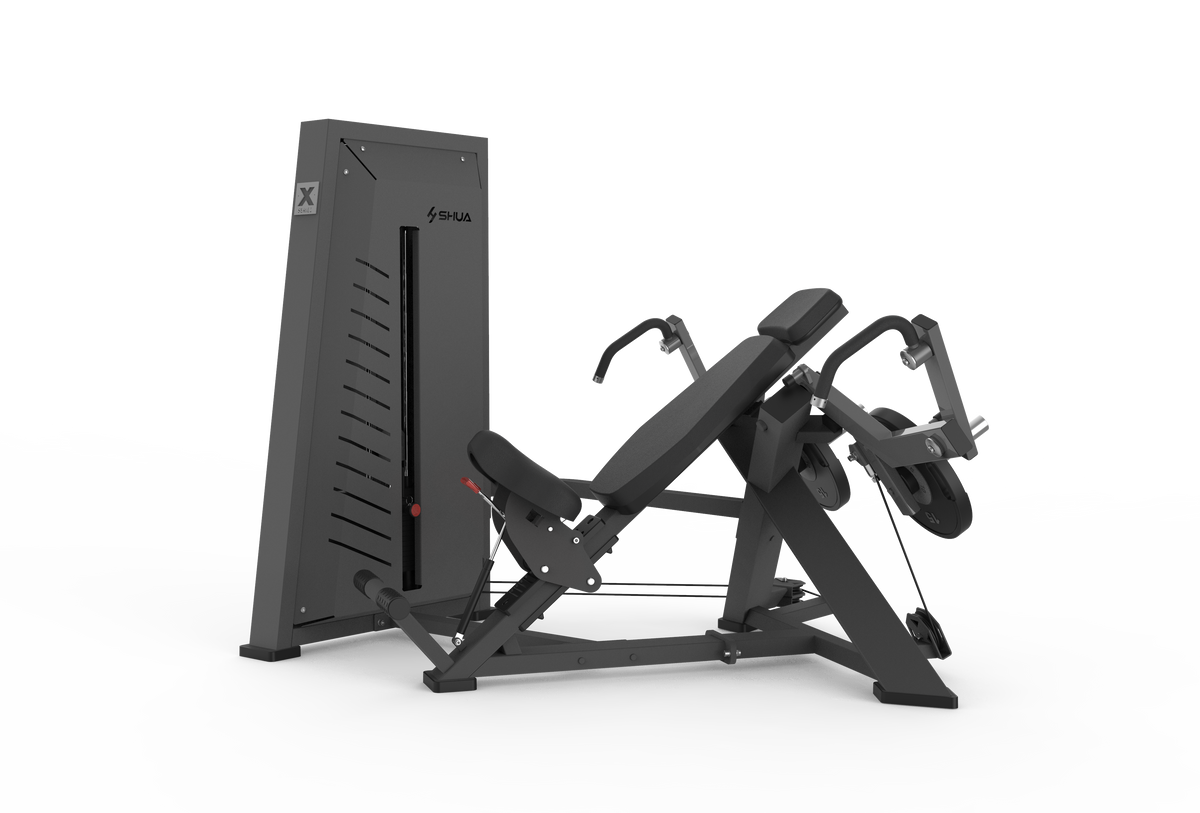 Shua G7702 Hybrid Pec Fly selectorized machine, studio render 2 of 2